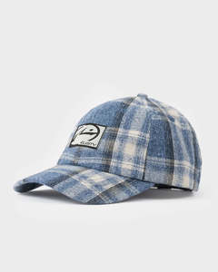 Hats: RUSTY COBRA PLAID 6 PANEL HAT