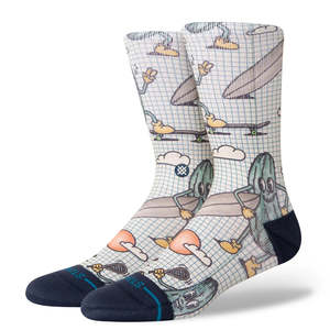 Socks: STANCE FEELING PICKLED CREW SOCKS