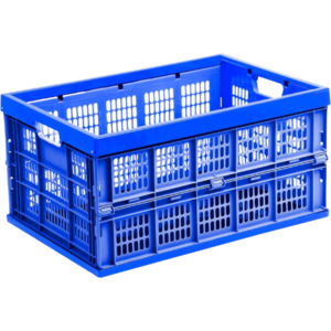 Collapsible Blue Crate - Future Foods Auckland