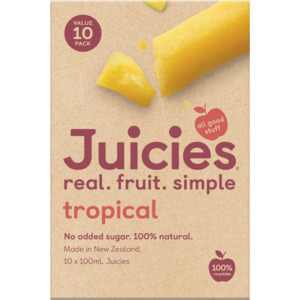 Juicies Tropical Ice Block 10Pack - Future Foods Auckland