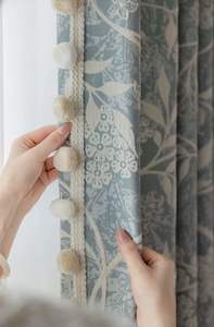 Luminous Parisian custom made blockout drapes