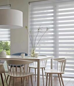 Stylish Blinds For Every Room: Sunscreen Zebra Blind