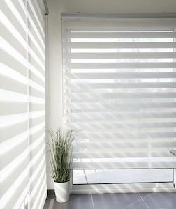 Stylish Blinds For Every Room: Harmony Sun-shield Zebra Blinds