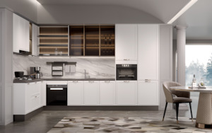 Clavica Series - White Panel Kitchen