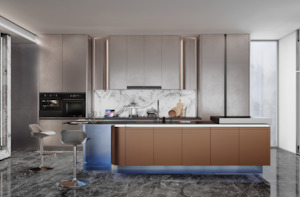 Frontpage: UltraSteel Series - Luxury Modern Steel Kitchen with Smart Features