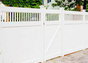 Products: PVC - Picket Top Privacy Fence - Future Outdoor