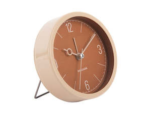 Monocle Alarm Clock - Caramel Brown