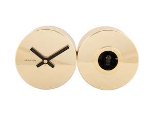 Wall Clock: Duo Cuckoo Clock - Gold
