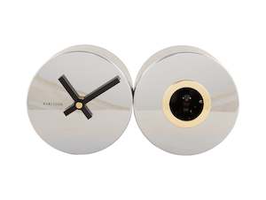 Duo Cuckoo Clock - Chrome