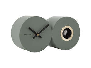 Duo Cuckoo Clock - Matte Green