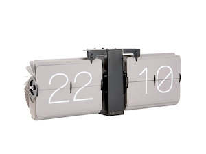 Table Clock: Flip No Case Clock - Grey