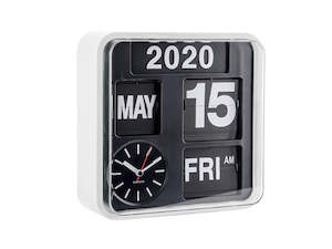 Mini Flip Clock - White