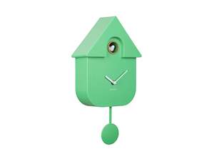 Modern Cuckoo Clock - Bright Green