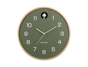 Cuckoo Clocks: Natural Cuckoo Clock - Jungle Green