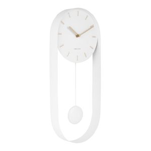 Charm Pendulum Clock - White