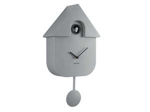Pendulum Clocks: Modern Cuckoo Clock - Mouse Grey [PRE-ORDER JULY]