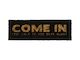 Come In Wine Doormat - Black/Gold