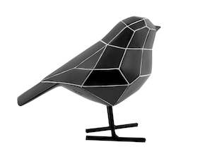 Small Bird Statue - Black