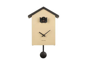 Wall Clock: Traditional Cuckoo - Sand Brown
