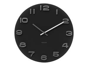 Wall Clock: Vintage Round Wall Clock - Black