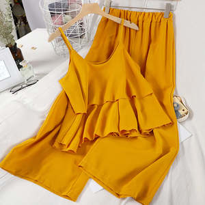 Clothing: Nine-point Pants Wide-leg Pants Two-piece Women