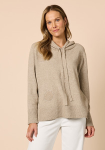 Clarity Cirque Hooded Diamante Knit Jumper Sparkle Meets Comfort