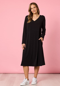 Products: Clarity Traveller Dress Sleeveless V Neck Midi Dress with Pockets