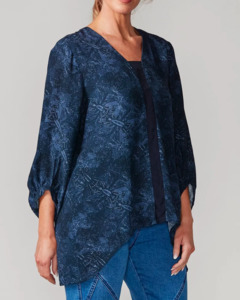 Newport Brighton Blouse - Midnight Paisley
