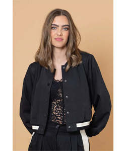 Amaya Bomber Jacket - Black