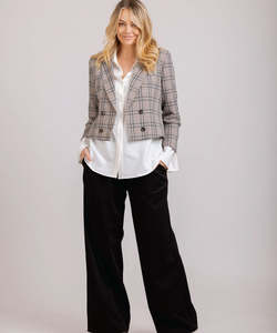 Mi Moso Contessa Blazer - Plaid