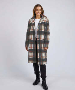Coats Jackets: Foxwood Westward Coat - Rust/Tan/Check