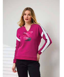 Hoodies Sweatshirts: Newport Stadium Sweatshirt - Cerise