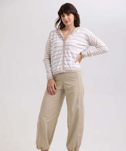 LD+C Multi Stripe Hoodie LC7776 - Taupe