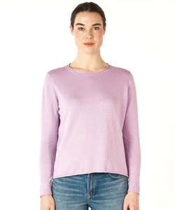 Knitwear: Zaket & Plover Essential Crew - Lilac