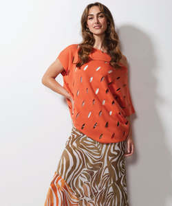 Knitwear: LD + C Holey Top - Toffee