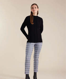 Knitwear: Marco Polo Essential Rib Knit - Black
