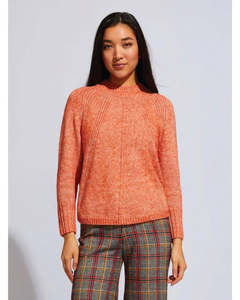 Knitwear: LD + C Mouline Jumper - Apricot