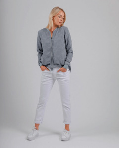 Jeans: Mi Moso Nora Cotton Jeans - White