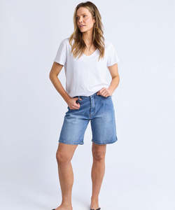 Elm Macie Denim Shorts - Blue