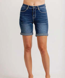 Shorts: Mi Moso Pip Shorts - Blue Denim