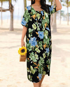 Glam Dress Pleat Front- Green Dream