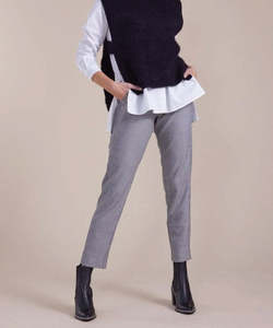 Marco Polo 7/8 Cigarette Leg Pants - Check (houndstooth)