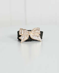 Partyman Belt Bow Buckle Black