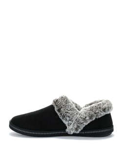 Footwear: Skechers Cozy Campfire Girls Night Slippers - Black