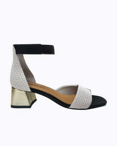 Footwear: Bresley Adair - White Emb/Black