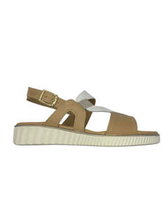 Sandals: Sundowner Satina Sandal - White Camel