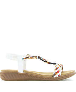 Sandals: CC Resorts Xtra Sandal - White Multi