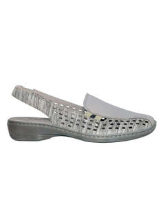 Cassini Mot Sling Back Sandal Vapor Metal Pond