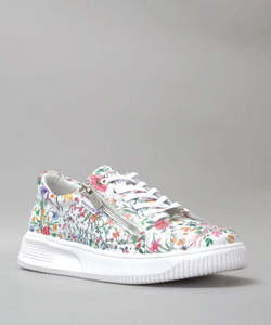 Sneakers: Naked Arches Noble Zip Sneaker - Floral