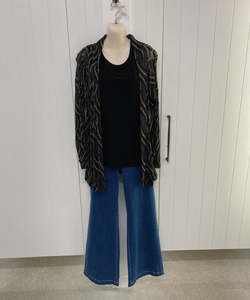 Cordelia St Sparkle Jacket and Top - Black